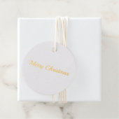 Vrolijk kerstfeest eenvoudige minimal cirkel foilg bedankjes labels (Met doos)
