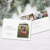 Vrolijk kerstfeest, eenvoudige, minimalistische mu feestdagenkaart