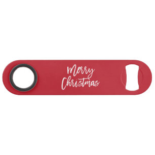 Vrolijk kerstfeest Eenvoudige Red Bottle Opener Speed Flessenopener