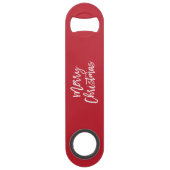 Vrolijk kerstfeest Eenvoudige Red Bottle Opener Speed Flessenopener (Voorkant)