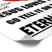 Vrolijk Kerstfeest Eeuwige Verlossing Poster (Hoek)