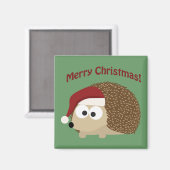 Vrolijk kerstfeest! Egel Magneet (Voorkant / Achterkant)