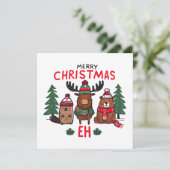 Vrolijk kerstfeest Eh Feestdagenkaart (Staand voorkant)