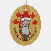 Vrolijk kerstfeest Eh! Keramisch Ornament (Rechts)