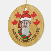 Vrolijk kerstfeest Eh! Keramisch Ornament (Links)