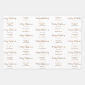 Vrolijk kerstfeest Eigen naam Rood Groen Inpakpapier Vel (Voorkant 3)