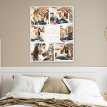 Vrolijk Kerstfeest Elegant Beige Familie Fotocolla Canvas Afdruk<br><div class="desc">Vier de warmte van het gezin tijdens de feestdagen met deze prachtige canvasprint met kerstthema. Met een schone witte rand die meerdere aanpasbare familiefotosecties omringt, is het de perfecte manier om uw favoriete vakantieherinneringen te koesteren en weer te geven. Het bericht "Vrolijk kerstfeest" in het midden voegt een speciaal tintje...</div>
