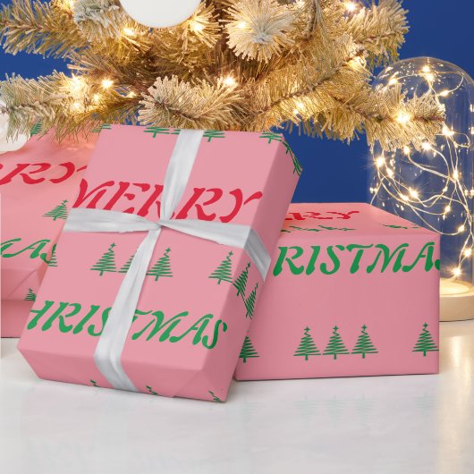 Vrolijk Kerstfeest Elegant Cadeaupapier (Feestdagen)