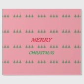 Vrolijk Kerstfeest Elegant Cadeaupapier (Vlak)