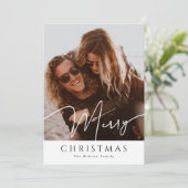 Vrolijk kerstfeest Elegant collage 4 Foto Holiday  Feestdagenkaart (Staand voorkant)