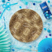 Vrolijk kerstfeest Elegant Festive String of Light Papieren Bordje (Feest)