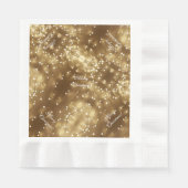 Vrolijk kerstfeest Elegant Festive String of Light Servetten (Voorkant)