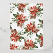 Vrolijk kerstfeest Elegant Gold Foil Holiday Kaart (Achterkant)