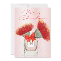 Vrolijk kerstfeest Elegant Red Floral Perfume