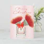 Vrolijk kerstfeest Elegant Red Floral Perfume (Staand voorkant)