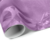 Vrolijk kerstfeest Elegant script Modern Roze Cadeaupapier (Rol Hoek)