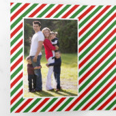 Vrolijk kerstfeest  elementen vet typografie drieluik wenskaart (Binnenzijde eerst)