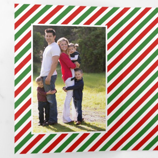 Vrolijk kerstfeest  elementen vet typografie drieluik wenskaart (Binnenzijde eerst)