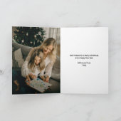 Vrolijk Kerstfeest Elf Foto Kaart (Binnen)