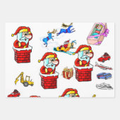 Vrolijk kerstfeest Elf Watermelon Santa Inpakpapier Vel (Voorkant 3)