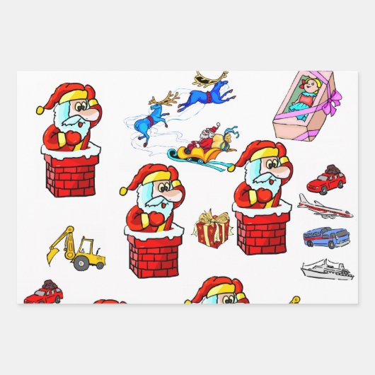 Vrolijk kerstfeest Elf Watermelon Santa Inpakpapier Vel (Voorkant 3)