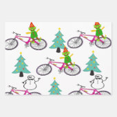 Vrolijk kerstfeest Elf Watermelon Santa Inpakpapier Vel (Voorkant 2)