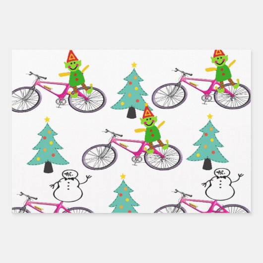 Vrolijk kerstfeest Elf Watermelon Santa Inpakpapier Vel (Voorkant 2)