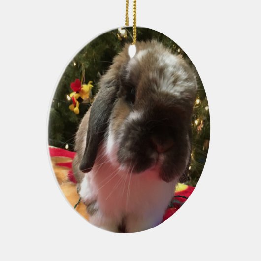 Vrolijk kerstfeest elke boer! keramisch ornament (Rechts)