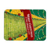 Vrolijk kerstfeest Emerald City Holiday Magneet (Horizontaal)