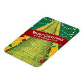 Vrolijk kerstfeest Emerald City Holiday Magneet (Linkerzijde)