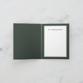 Vrolijk kerstfeest en bericht Country Church Feestdagen Kaart (Binnen)