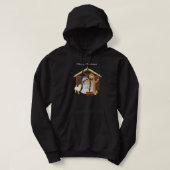 Vrolijk kerstfeest en Christelijke nativiteit scèn Hoodie (Design voorkant)