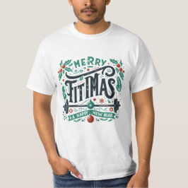 Vrolijk kerstfeest en een gelukkig nieuw achterker t-shirt