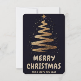 Vrolijk kerstfeest en een gelukkig nieuwjaar! bedankkaart