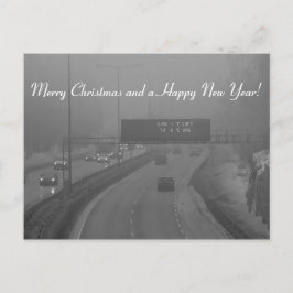 Vrolijk kerstfeest en een gelukkig nieuwjaar brief feestdagenkaart