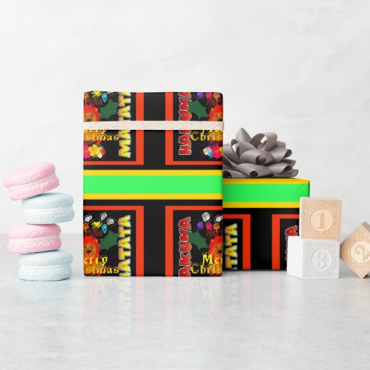 Vrolijk kerstfeest en een gelukkig nieuwjaar cadeaupapier (Baby Shower)