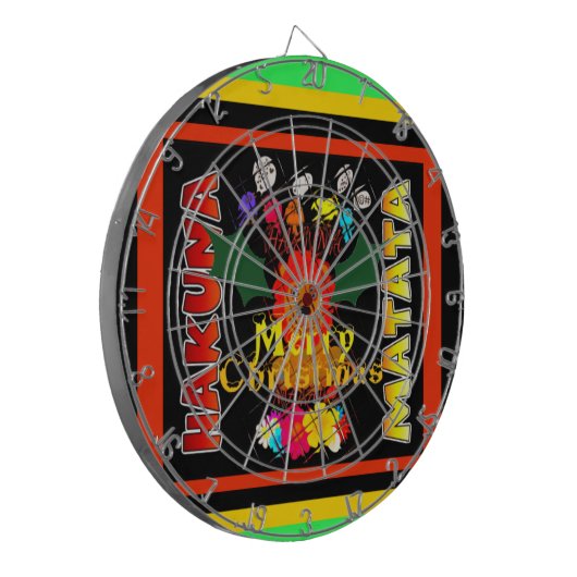 Vrolijk kerstfeest en een gelukkig nieuwjaar dartbord (Voorkant Links)