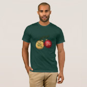 Vrolijk kerstfeest en een gelukkig nieuwjaar decor t-shirt (Voorkant volledig)