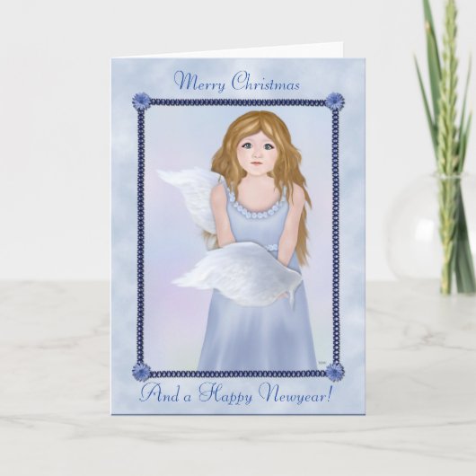 Vrolijk kerstfeest en een gelukkig nieuwjaar! feestdagen kaart (Voorkant)