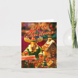 Vrolijk kerstfeest en een gelukkig nieuwjaar! feestdagen kaart
