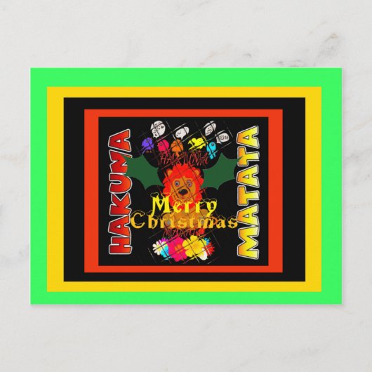 Vrolijk kerstfeest en een gelukkig nieuwjaar feestdagenkaart (Voorkant)