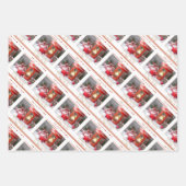 Vrolijk kerstfeest en een gelukkig nieuwjaar inpakpapier vel (Voorkant 3)