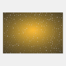 Vrolijk kerstfeest en een gelukkig nieuwjaar! inpakpapier vel