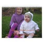 Vrolijk kerstfeest en een gelukkig nieuwjaar! kalender (Hoes)