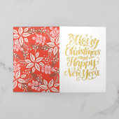 Vrolijk kerstfeest en een gelukkig nieuwjaar kalli folie feestdagenkaart (Buiten Laag)