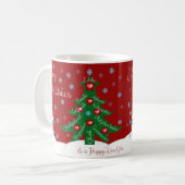 Vrolijk kerstfeest en een gelukkig nieuwjaar! koffiemok (Voorkant links)