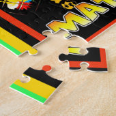 Vrolijk kerstfeest en een gelukkig nieuwjaar legpuzzel (Zijkant)