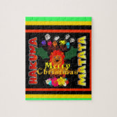 Vrolijk kerstfeest en een gelukkig nieuwjaar legpuzzel (Verticaal)