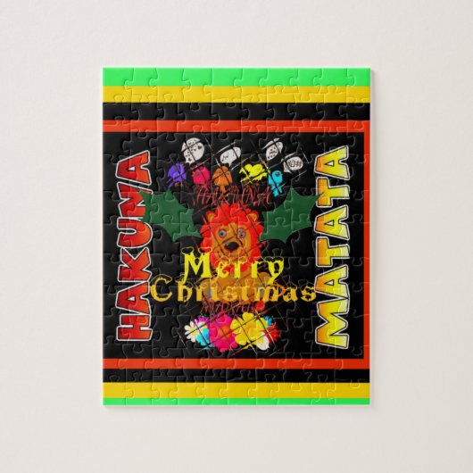 Vrolijk kerstfeest en een gelukkig nieuwjaar legpuzzel (Verticaal)