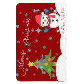 Vrolijk kerstfeest en een gelukkig nieuwjaar! magneet (Verticaal)